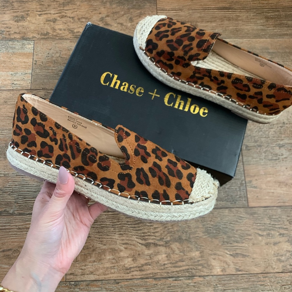leopard espadrilles shoe